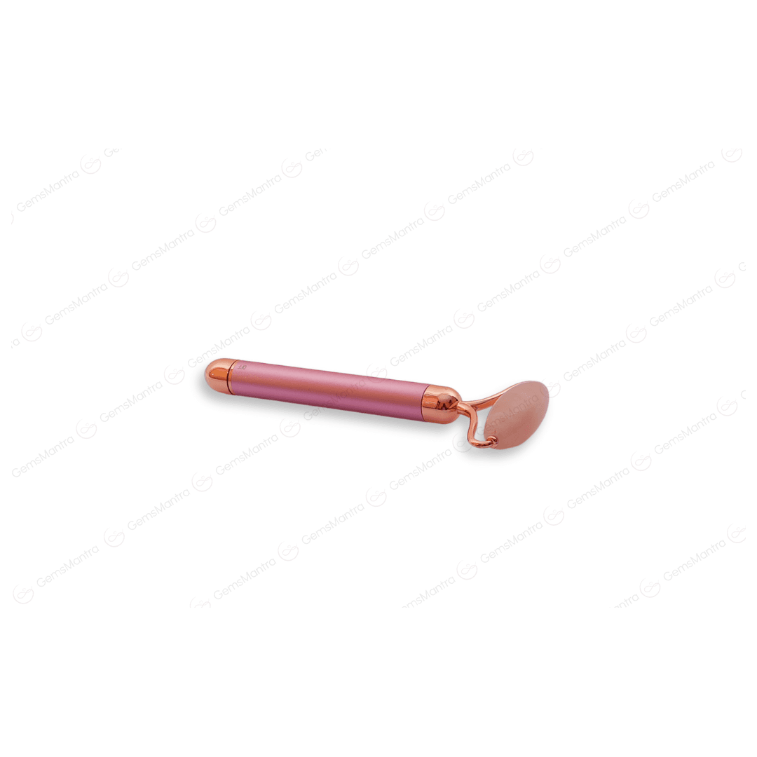 Rose Quartz Vibrating Face Massage Roller - Gemsmantra