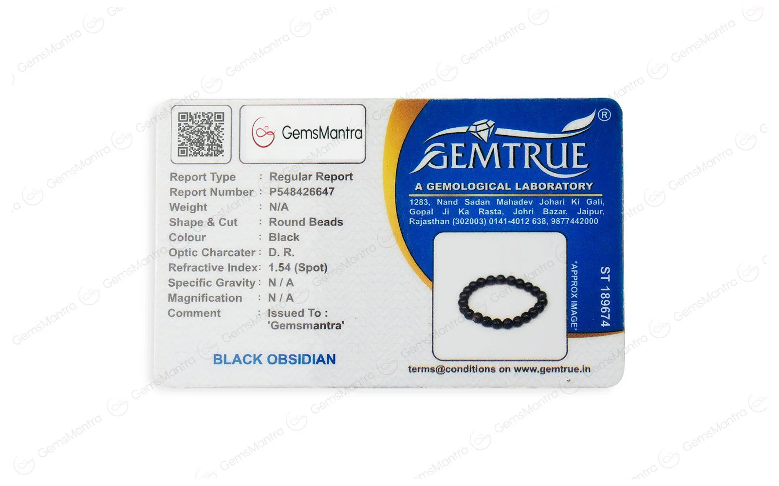 Black Obsidian Bracelet