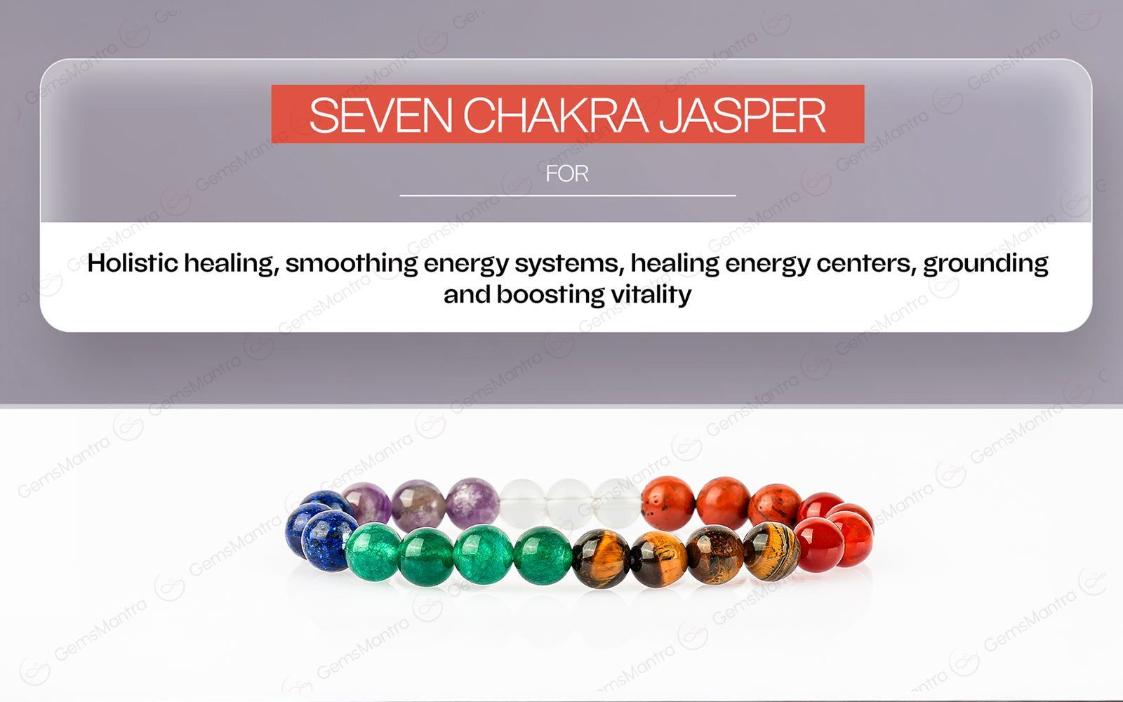 7 Chakra Jasper Bracelet