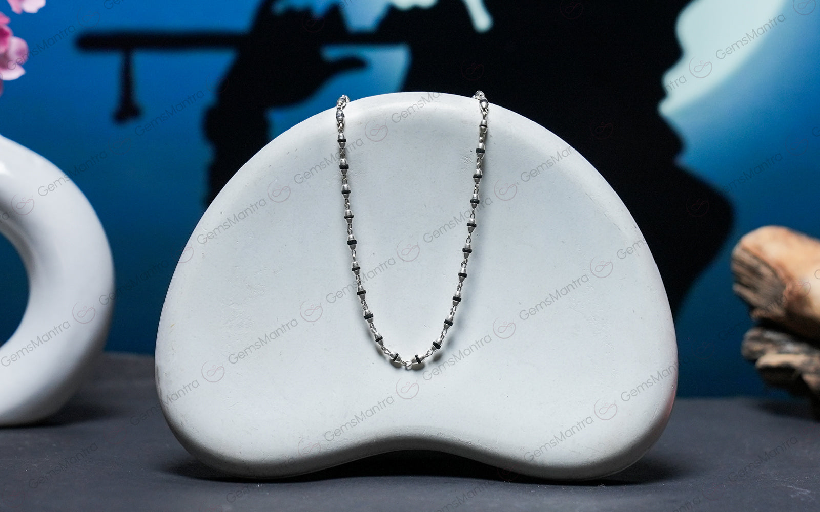 Vsw Tulsi Mala Silver