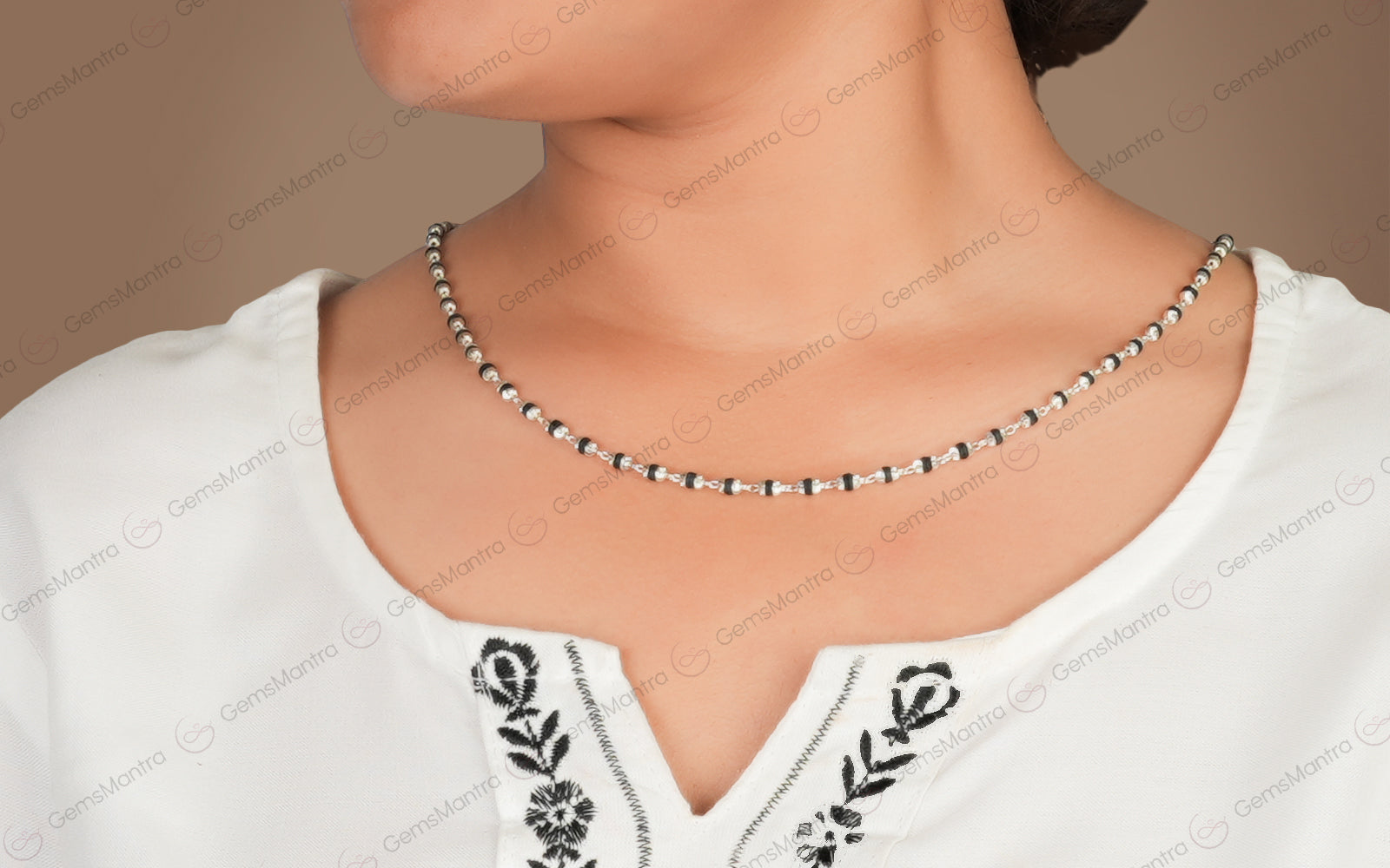 Sew Tulsi Mala Silver