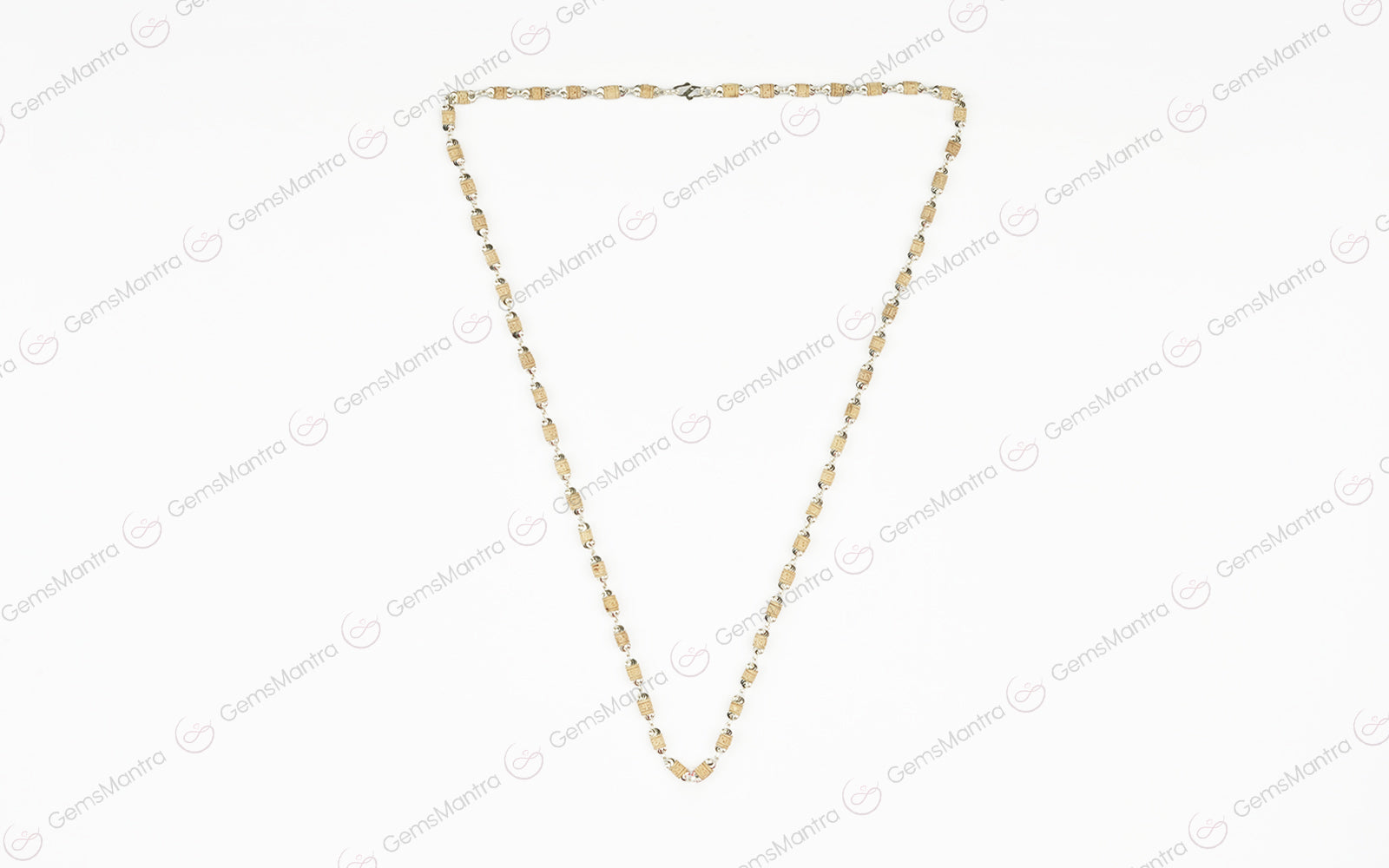 Unww Radhe Tulsi Mala Silver