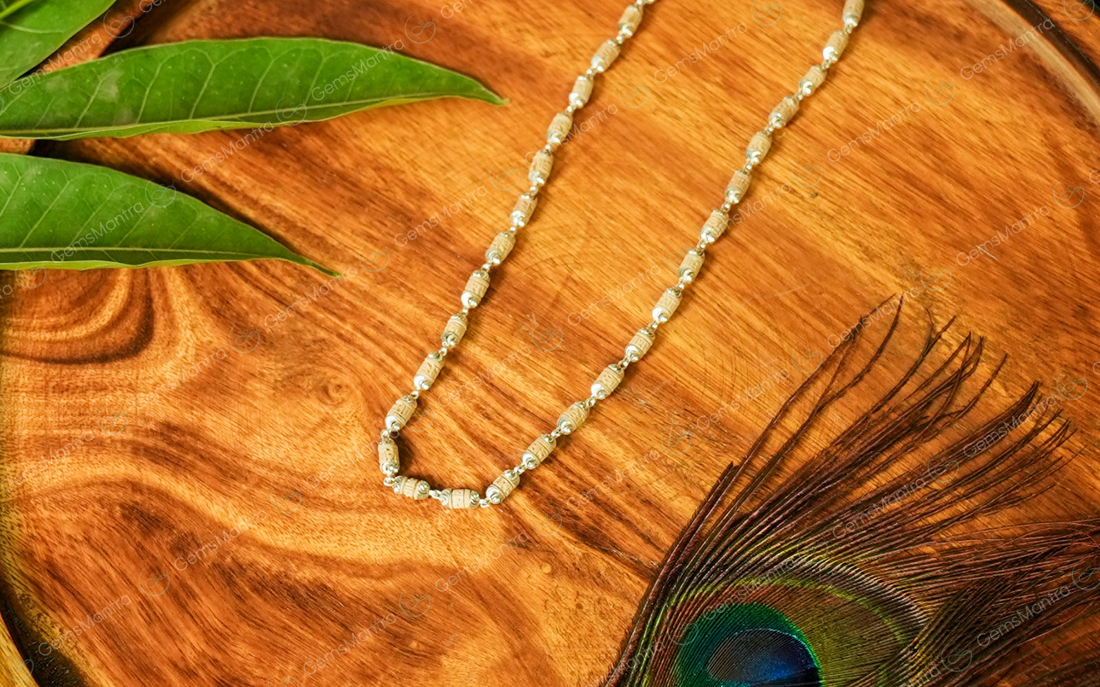 Unww Radhe Tulsi Mala Silver