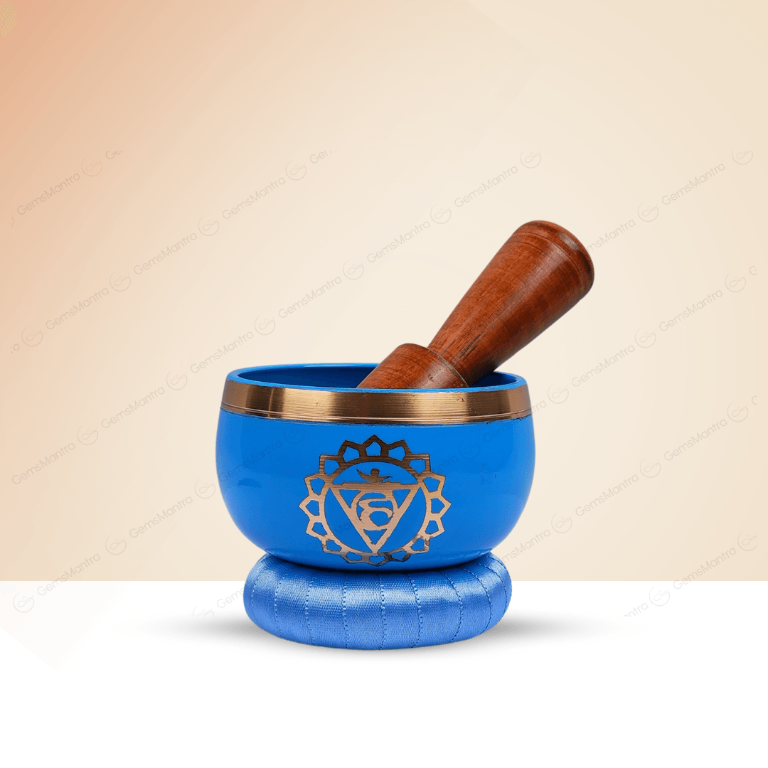 Throat Chakra Singing Bowl - Gemsmantra