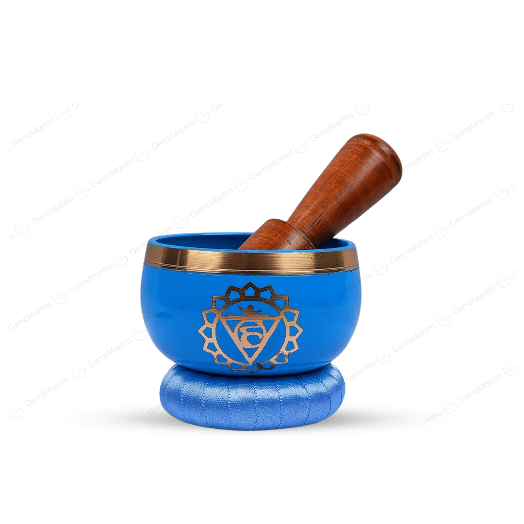 Throat Chakra Singing Bowl - Gemsmantra