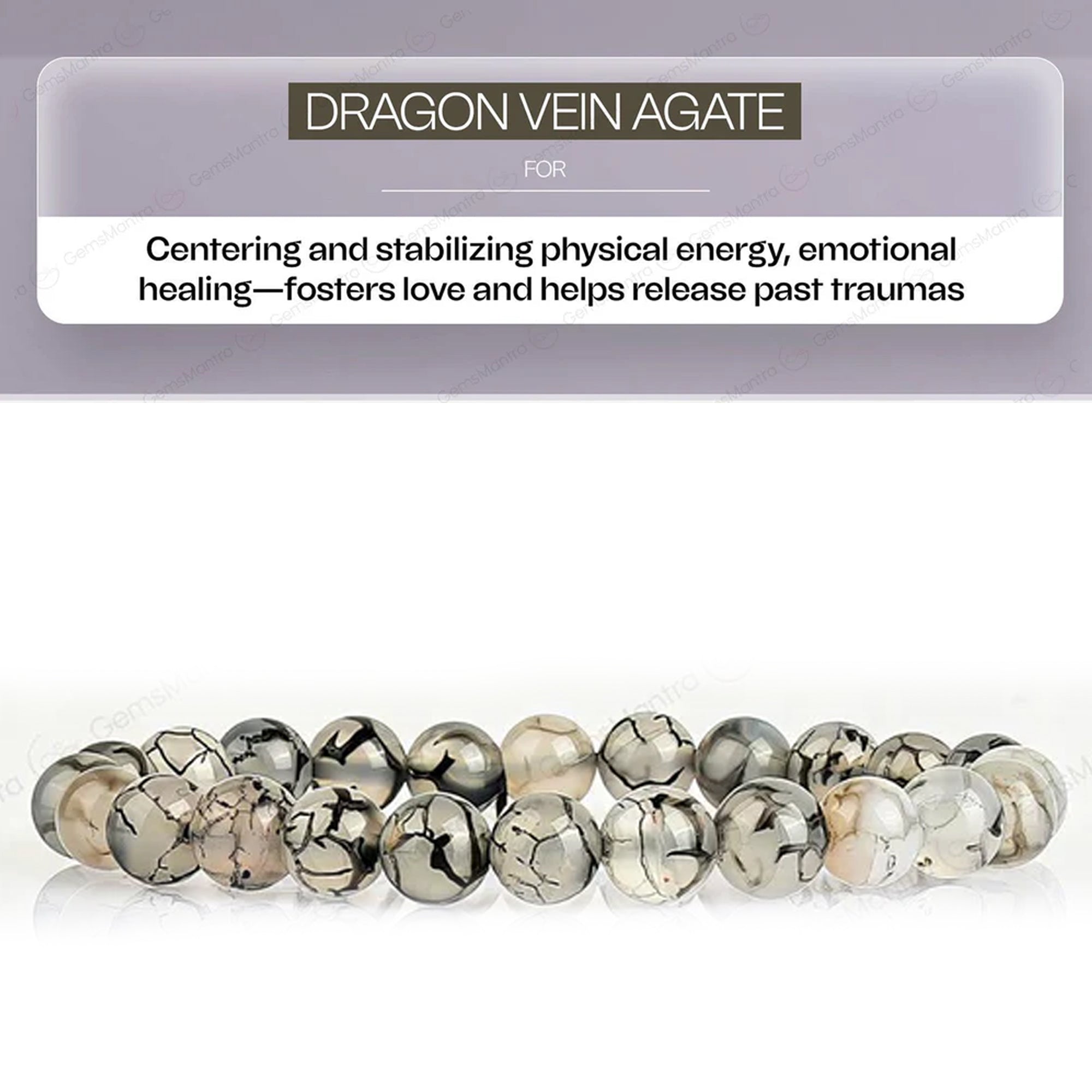 Dragon Vein Agate Bracelet – Strength & Inner Balance