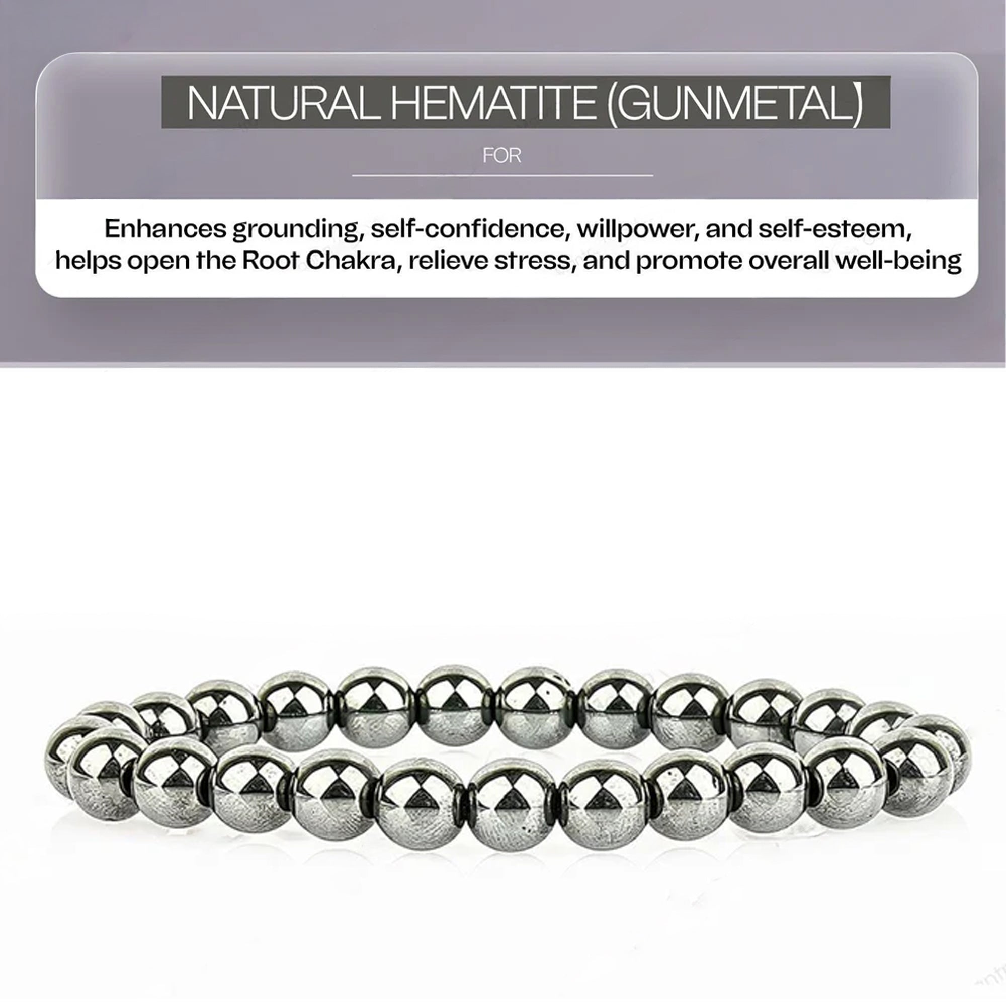 Hematite Bracelet – Grounding, Focus & Balance