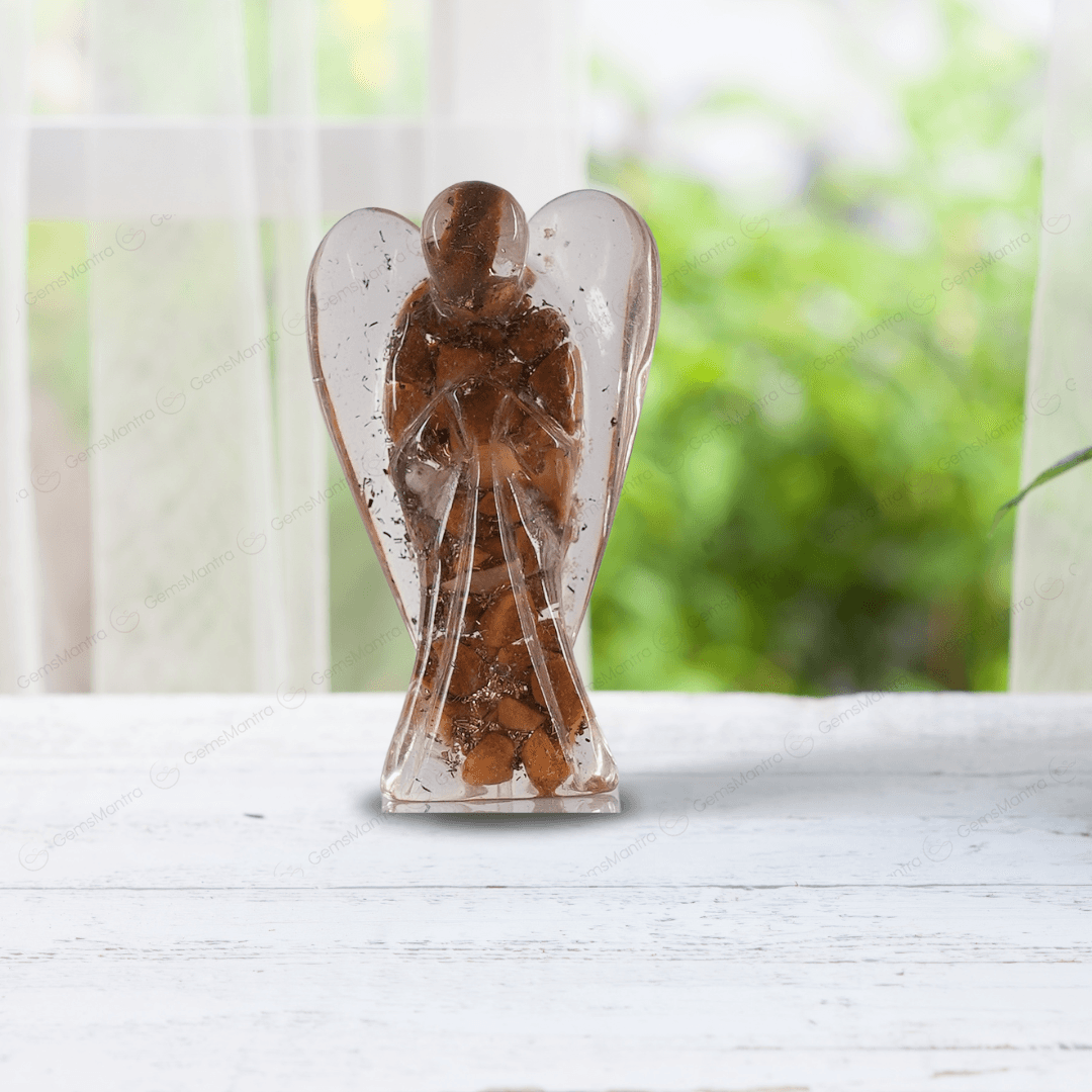 Yellow Aventurine Orgonite Angel/Orgone Angel - Gemsmantra