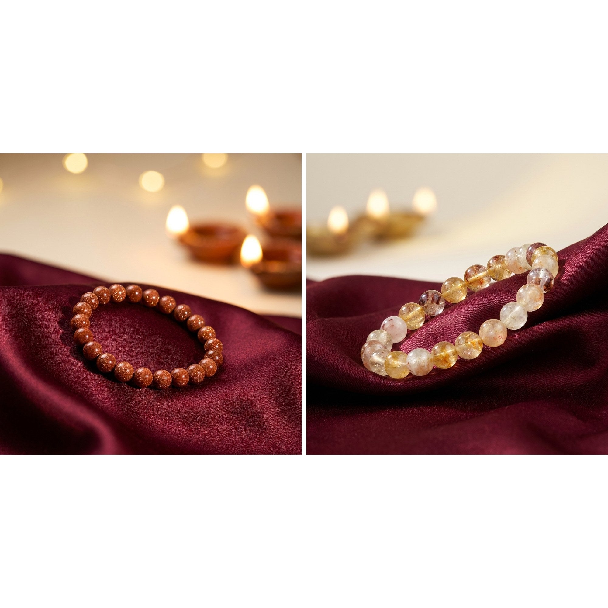 Confidence & Abundance Duo — Sunstone & Citrine Bracelets