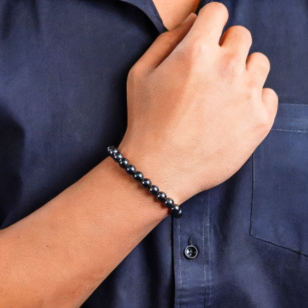 Hematite Bracelet – Grounding, Focus & Balance