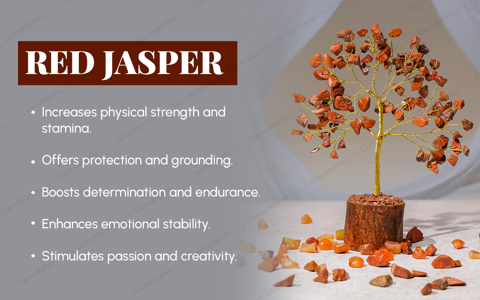 Small Red Jasper Crystal Tree