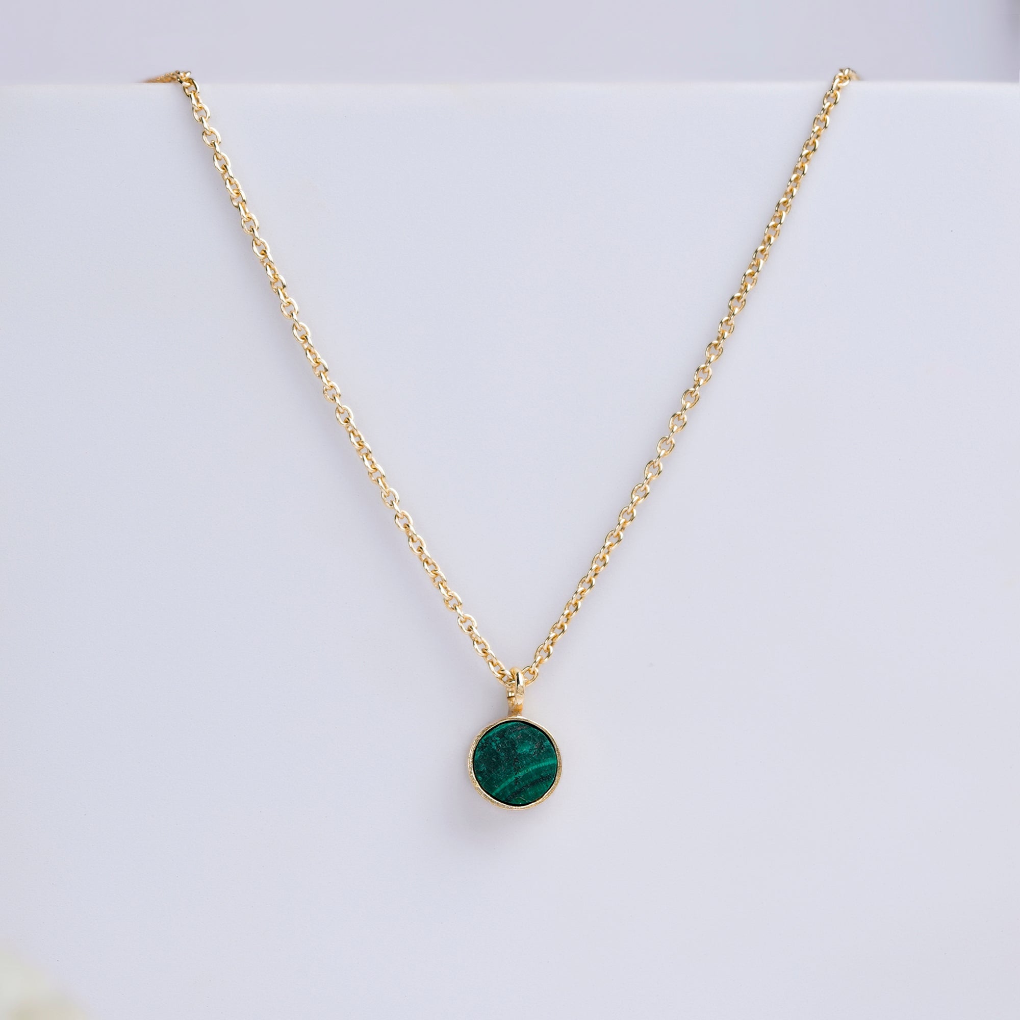 scorpio zodiac pendant necklace malachite birthstone charm