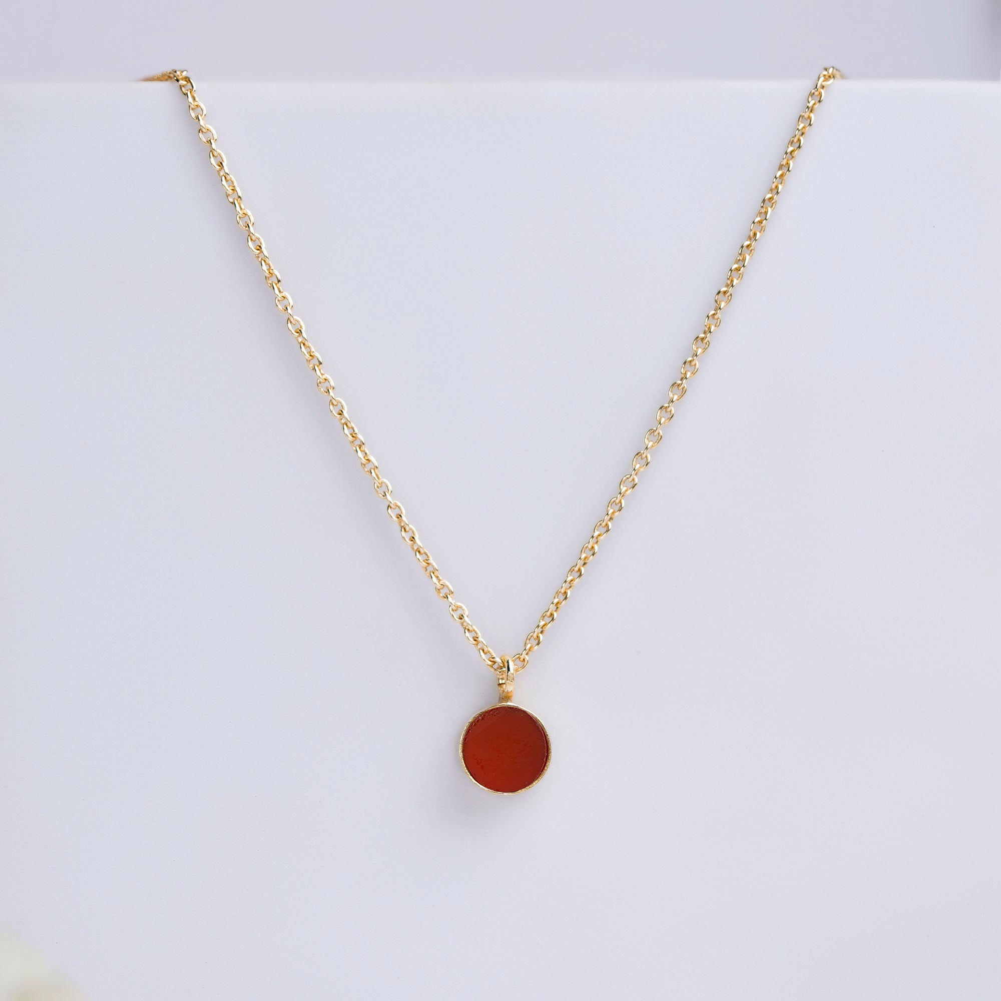 virgo zodiac pendant necklace carnelian birthstone charm
