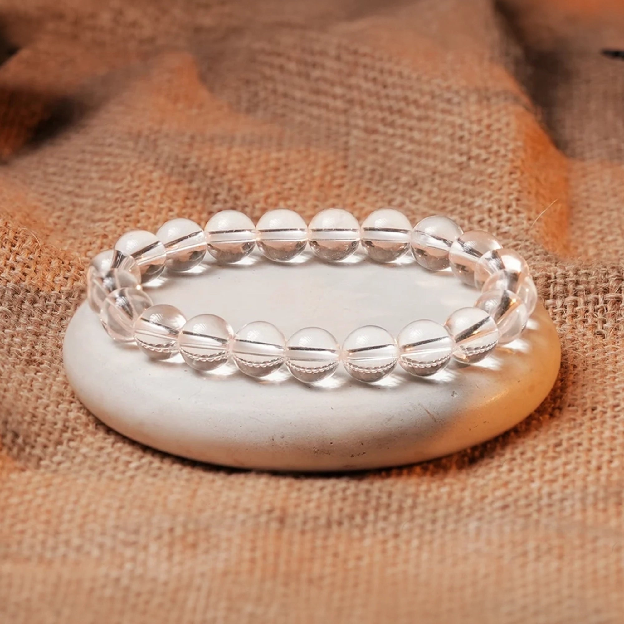 Rock Crystal (Sphatik) Bracelet – Clarity & Peace