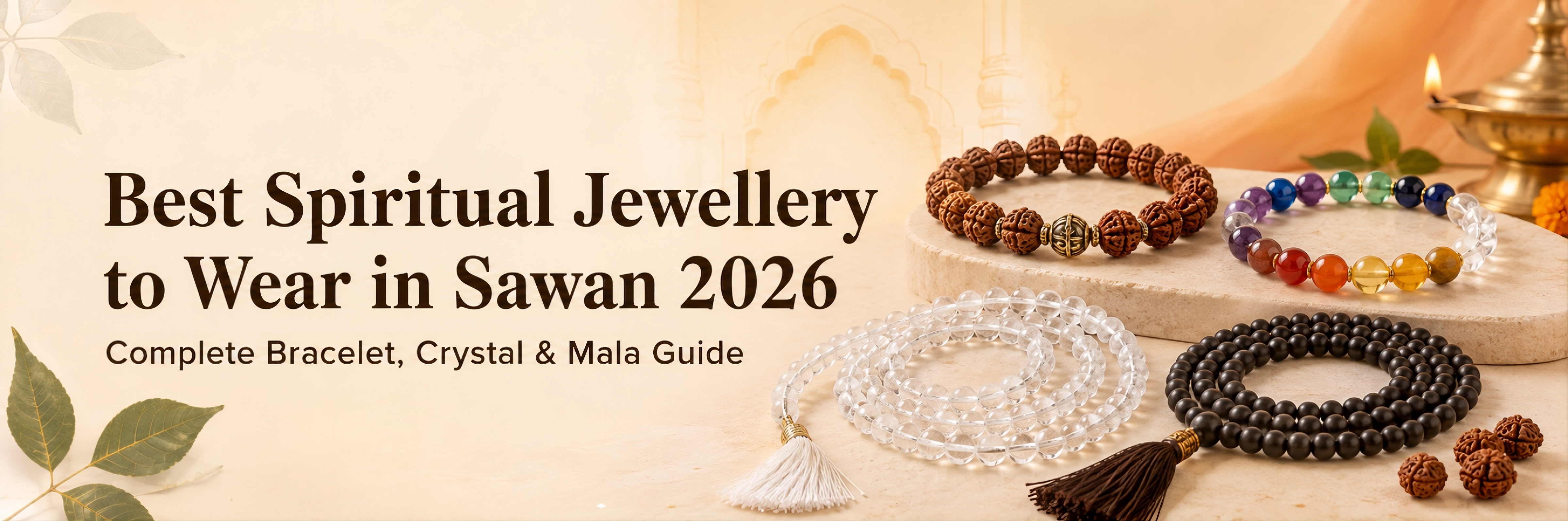 Best Spiritual Jewellery to Wear in Sawan 2026, Complete Bracelet, Crystal & Mala Guide