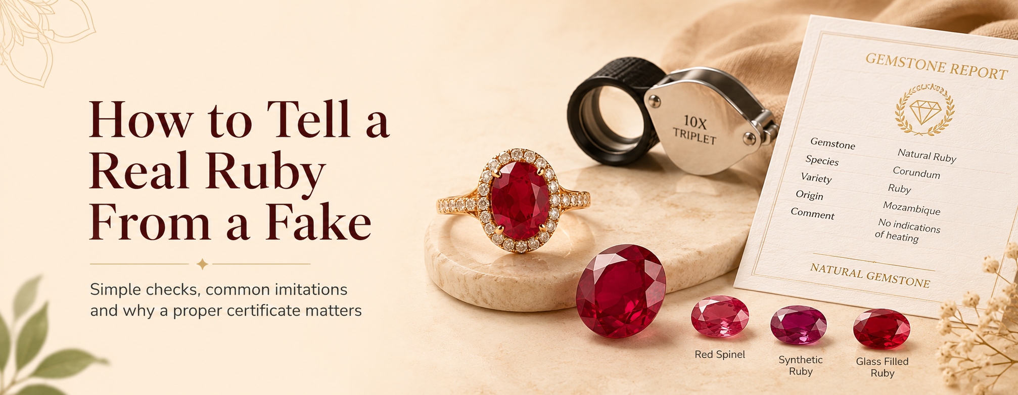Real vs Fake Ruby (Manik): How to Spot a Fake
