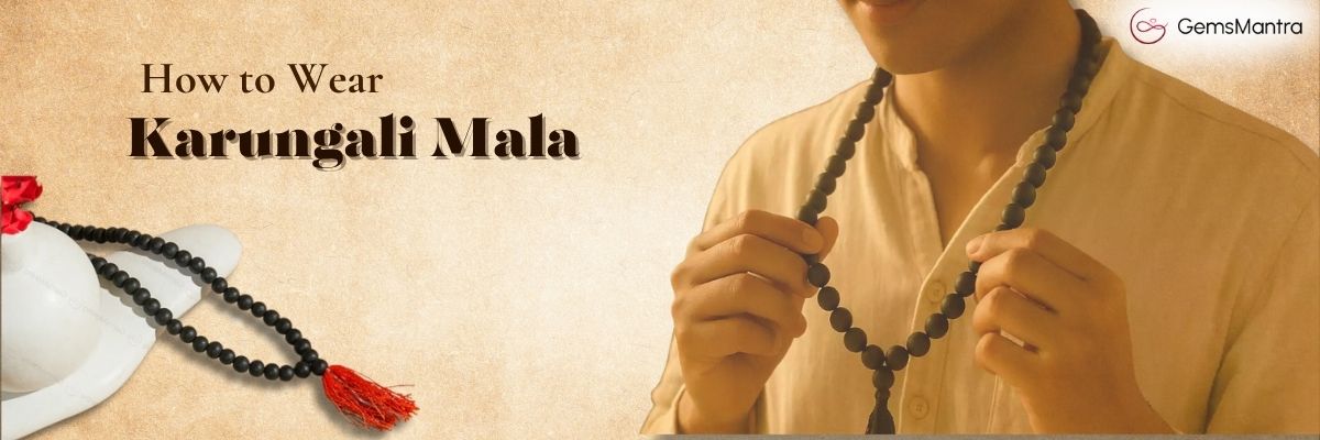 How to wear karungali mala