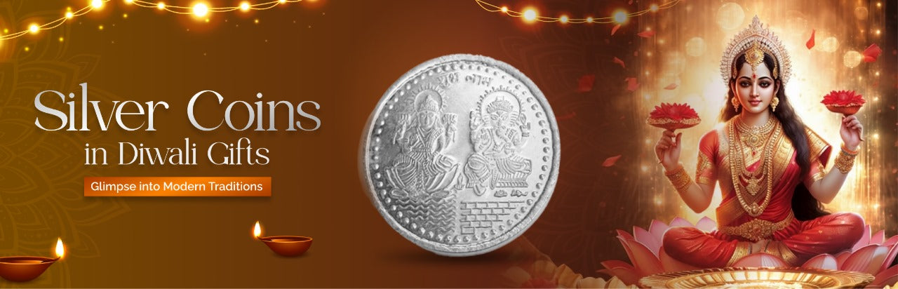 Buy/Send Silver Gift Items, Silver Coins Gifts for Diwali - Rakhi.com