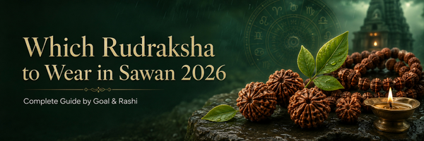 Which Rudraksha to Wear in Sawan 2026 — Complete Guide by Goal & Rashi
