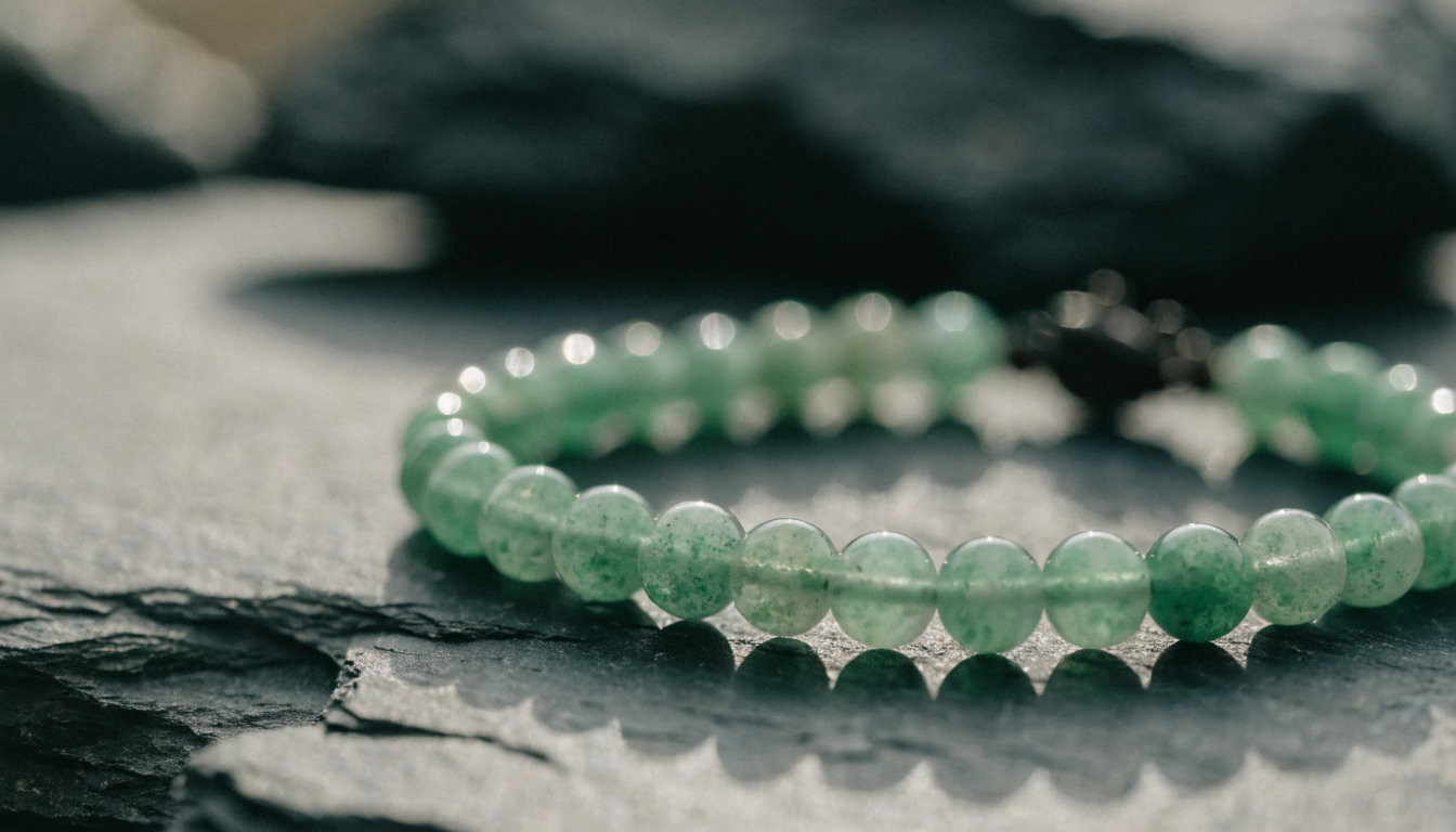 Natural Green Aventurine crystal bracelet — GemsMantra