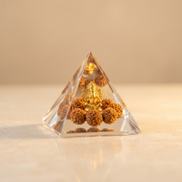 Crystal pyramid with rudraksha beads – Pyramids collection