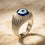 Evil Eye Premium Textured Ring (UNISEX)