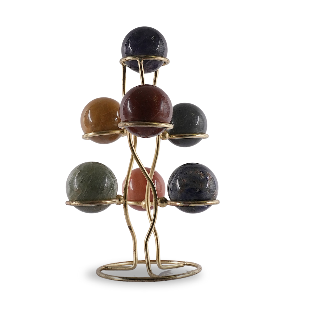7 Chakra Sphere with Stand – for Vastu