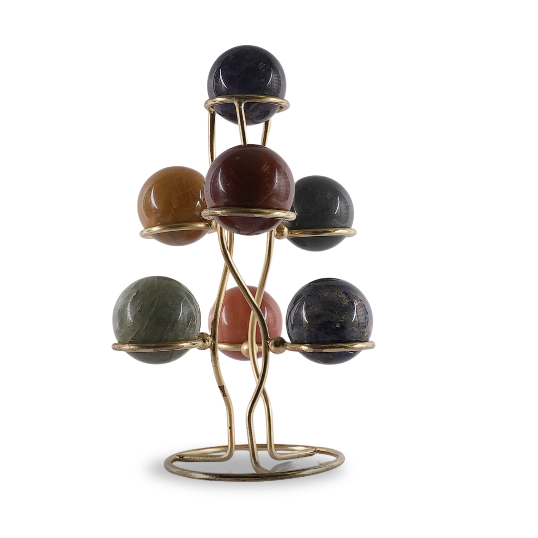 7 Chakra Sphere/Ball With Stand