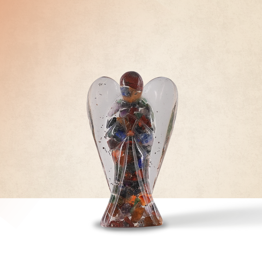 Seven Chakra Orgonite Angel/Orgone Angel