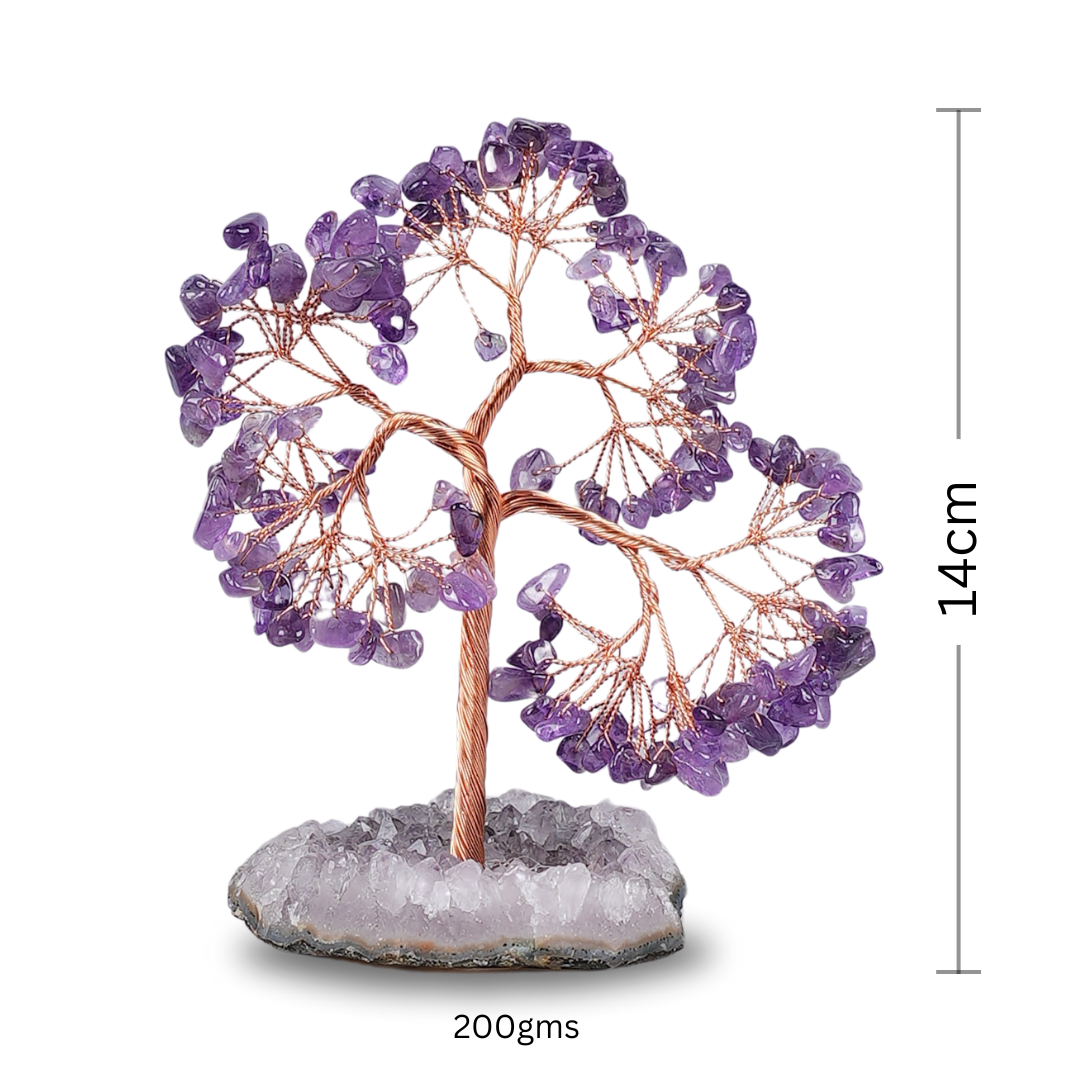 Amethyst Tree With Amethyst Cluster Tree big