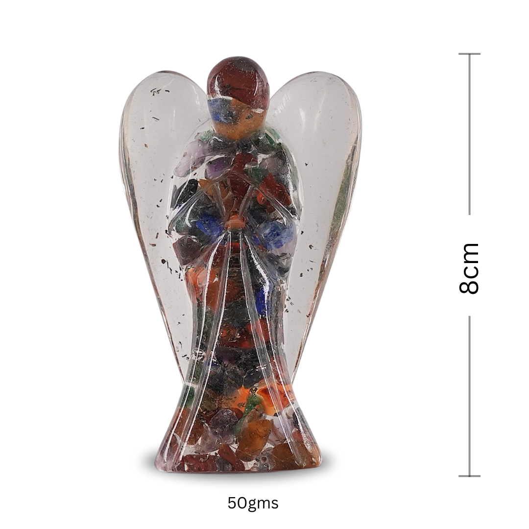 Seven Chakra Orgonite Angel/Orgone Angel