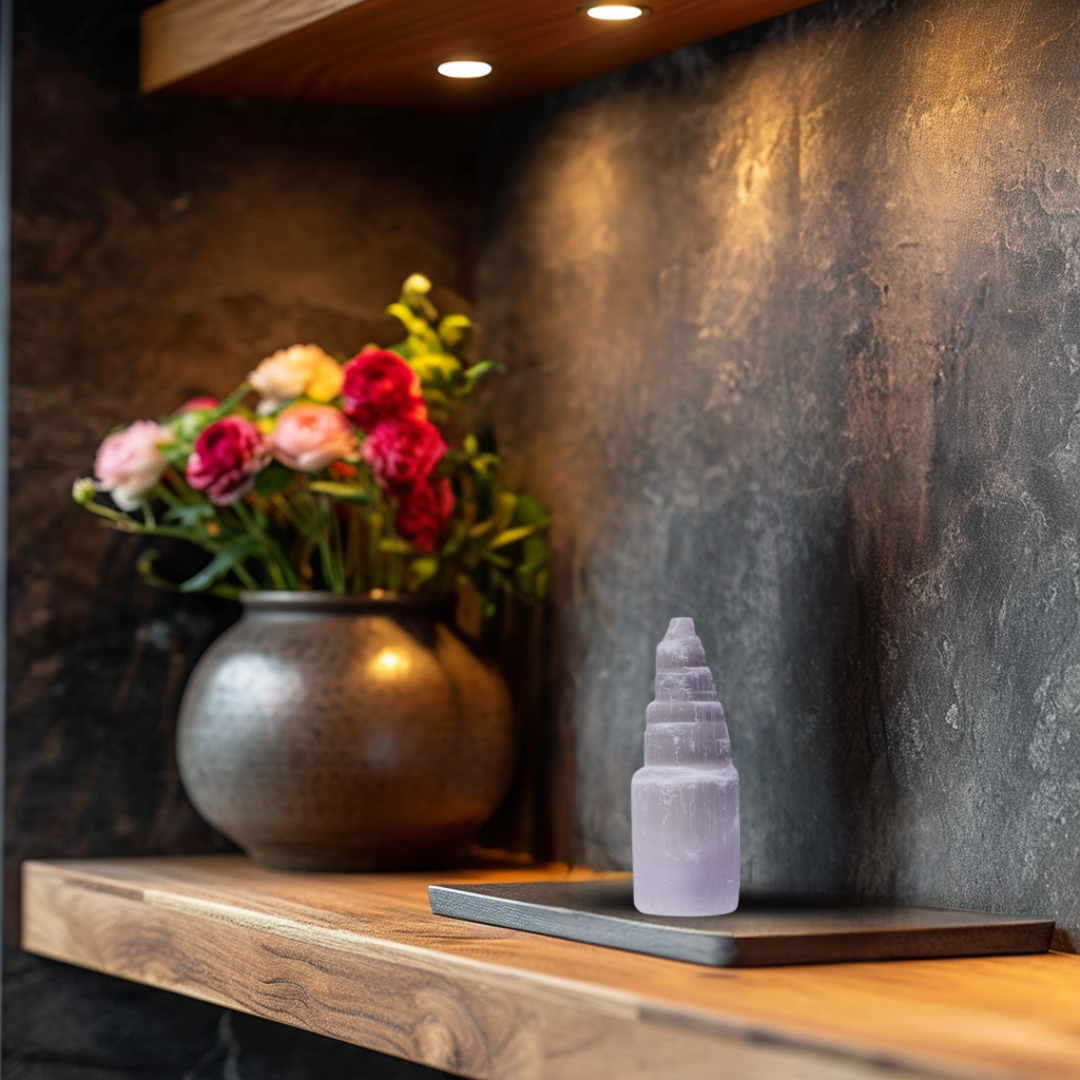 Selenite Himalayan Tower – for Vastu & Positive Energy