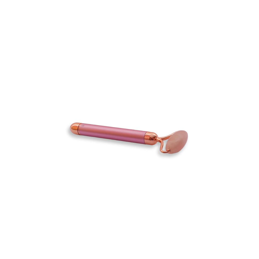 Rose Quartz Vibrating Face Massage Roller