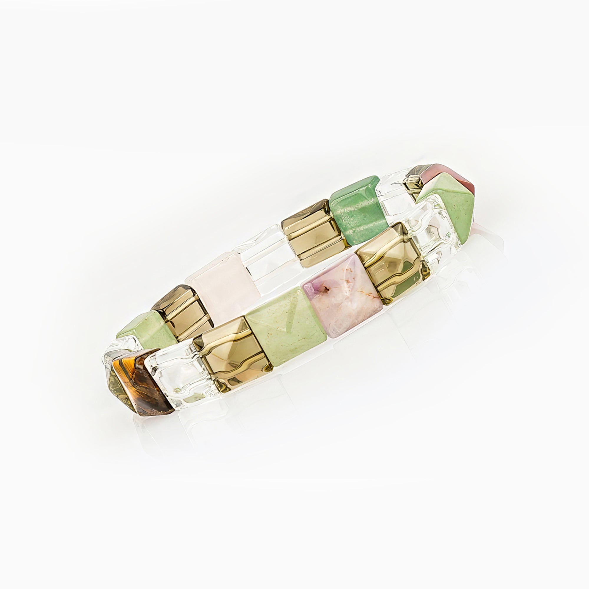 Multi-Stone Pyramid Bracelet
