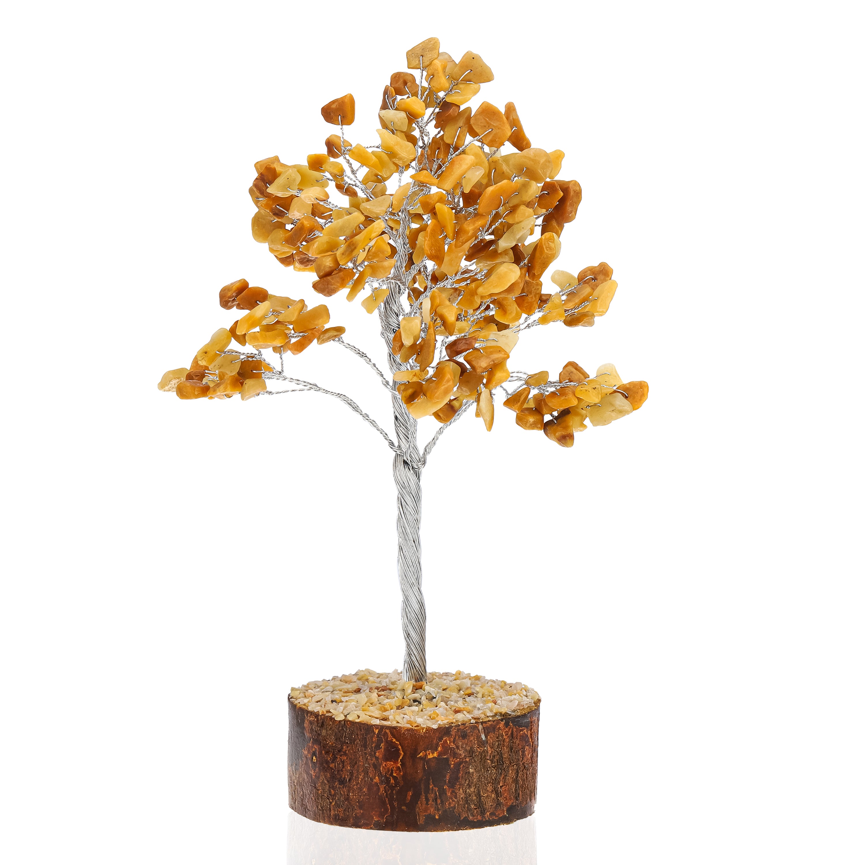 Large Golden Quartz Crystal Tree