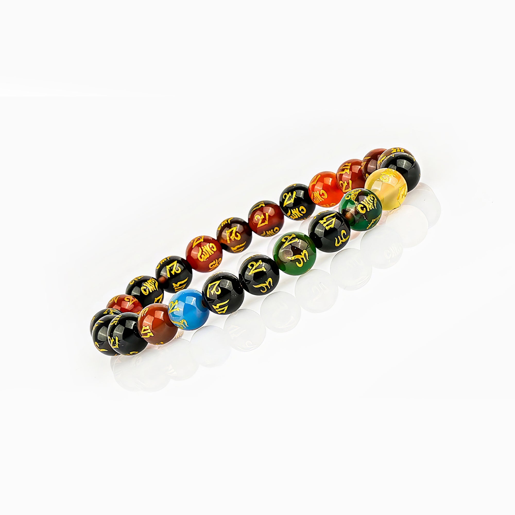 Multi Om Mani Bracelet – Protection & Positive Energy