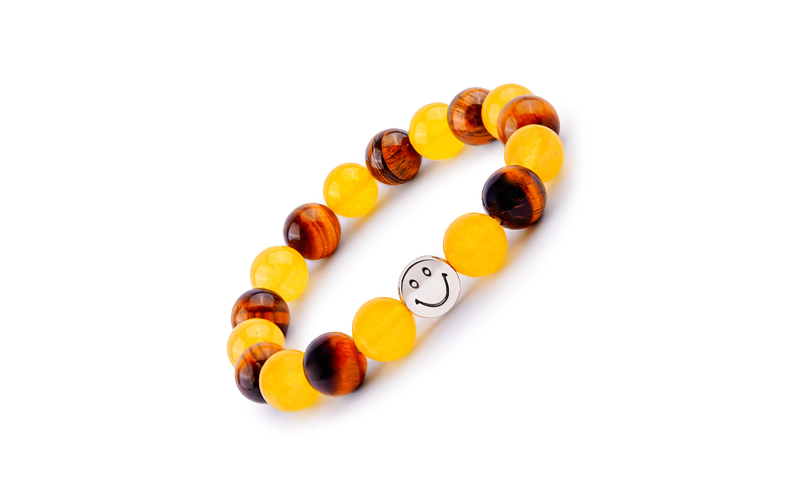 Smile Bracelet - Tiger Eye & Yellow Jade Combination