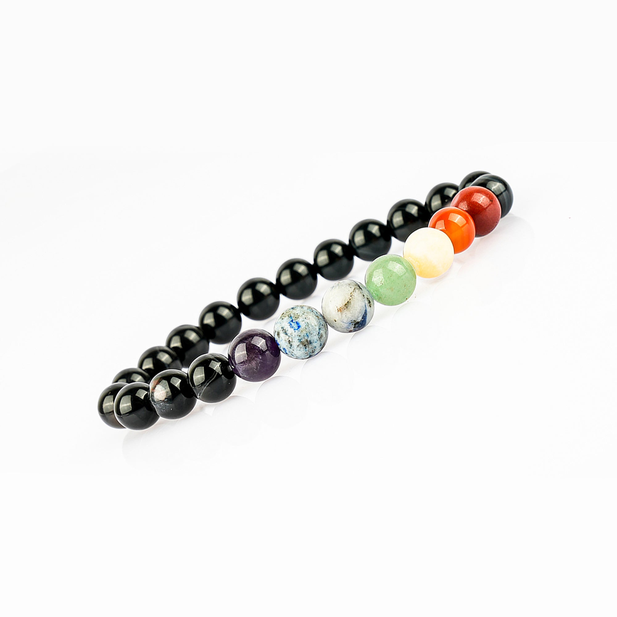 7 Chakra Onyx Bracelet – Protection & Balance