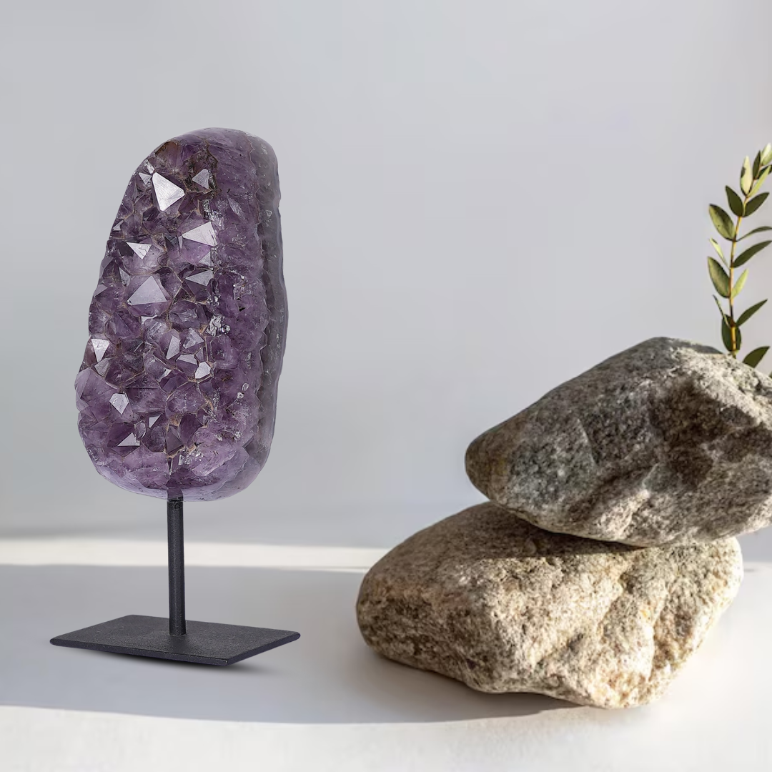 Amethyst Standing Cluster, Amethyst Cluster Stand