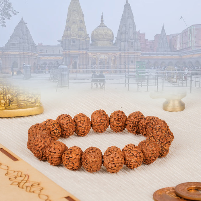 Kashi Siddh 7 Mukhi Rudraksha Bracelet – Ritual Energized Indo. Beads