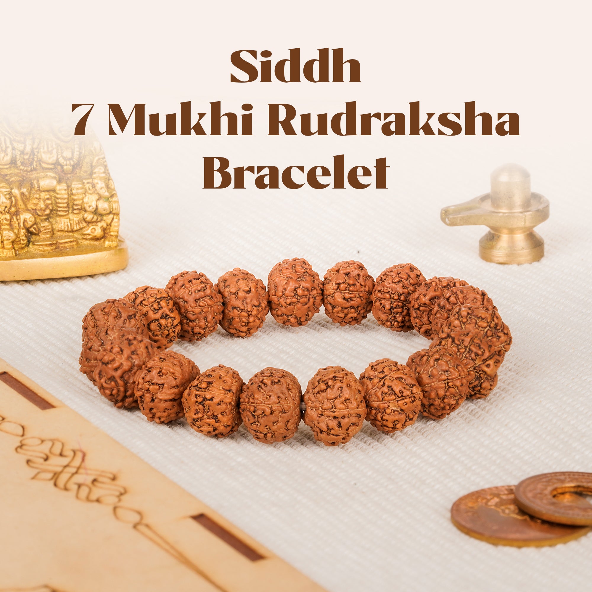 7 Mukhi Rudraksha Bracelet – Kashi Siddh Ritual Energized Nepali Bead