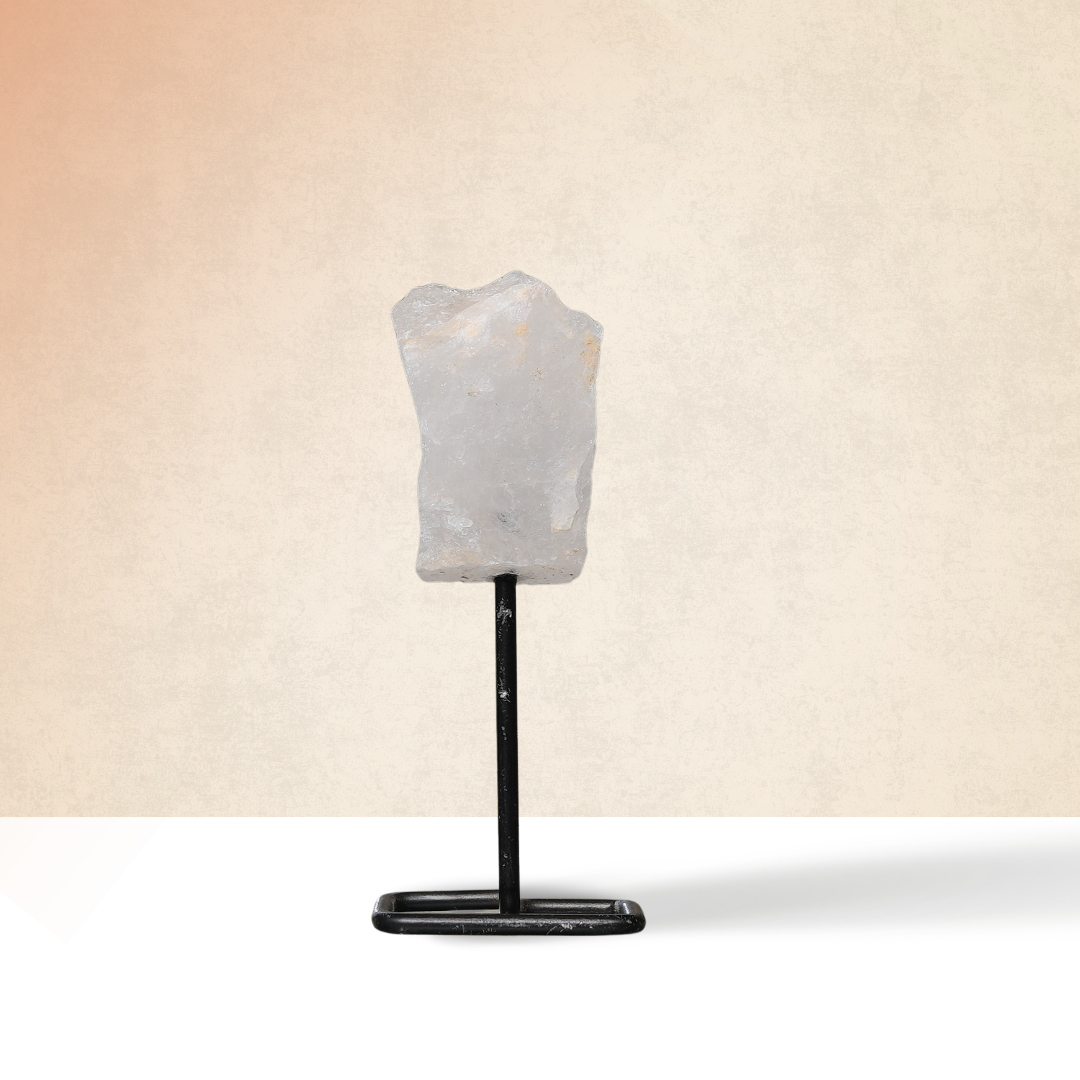 Clear Quartz Raw Stone Stand