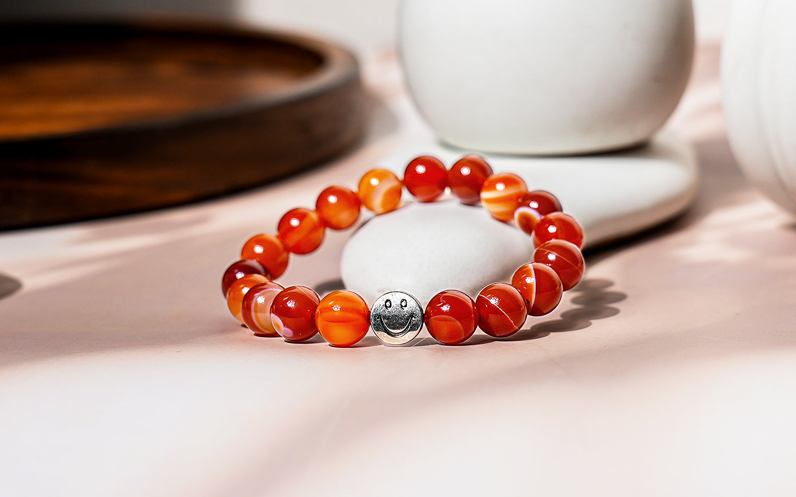 Red Carnelian Smile Bracelet