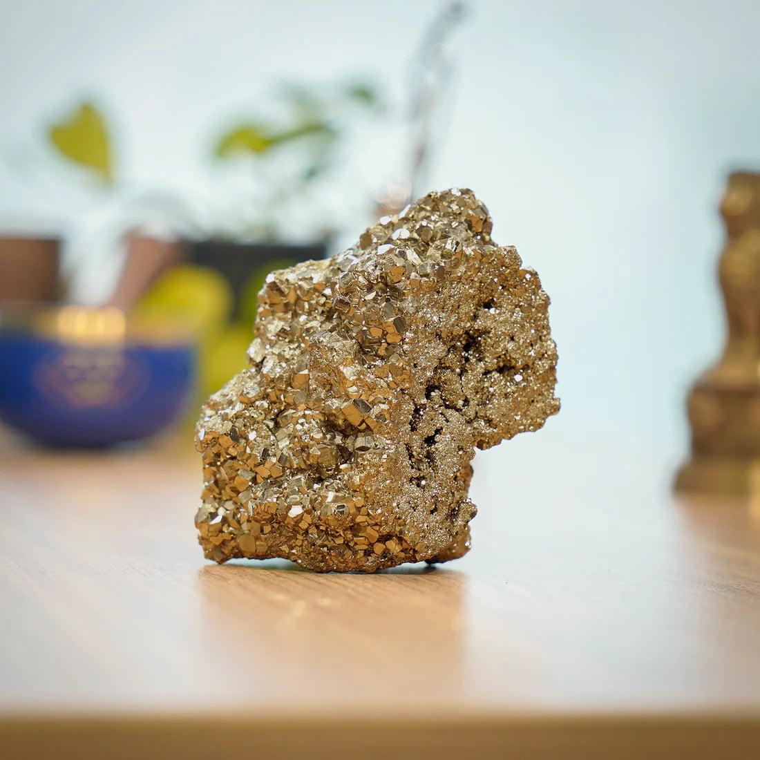 Raw Pyrite Stone - Money Magnet Chunk for Cash Box & Desk