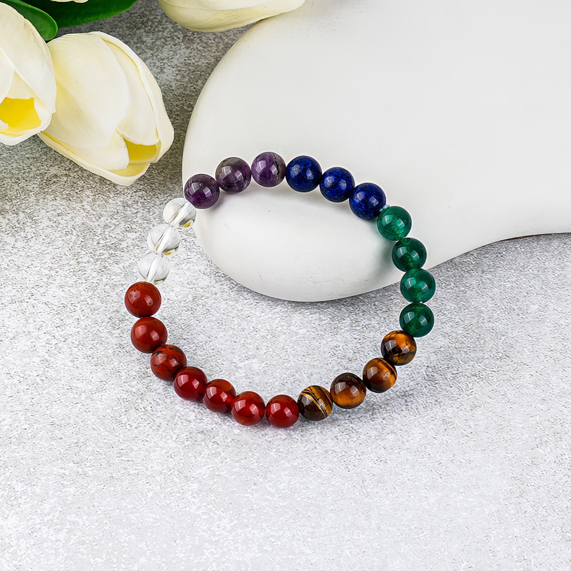 7 Chakra Jasper Bracelet – Balance & Energy