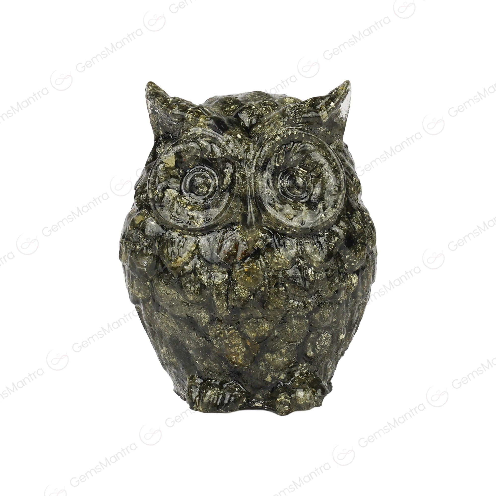 Pyrite Owl For Wealth, Wisdom & Protection
