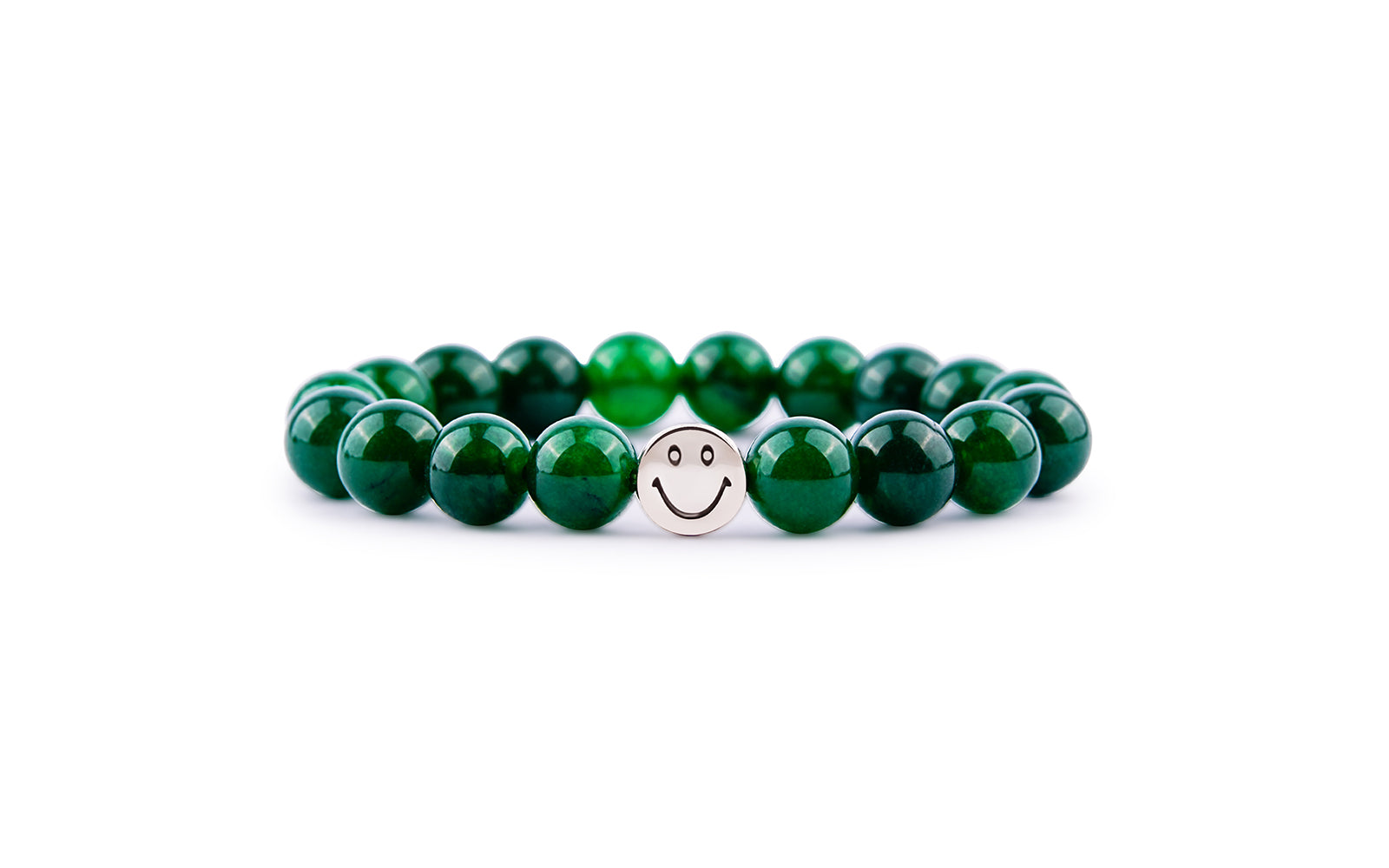 Smile Bracelet  Green Jade