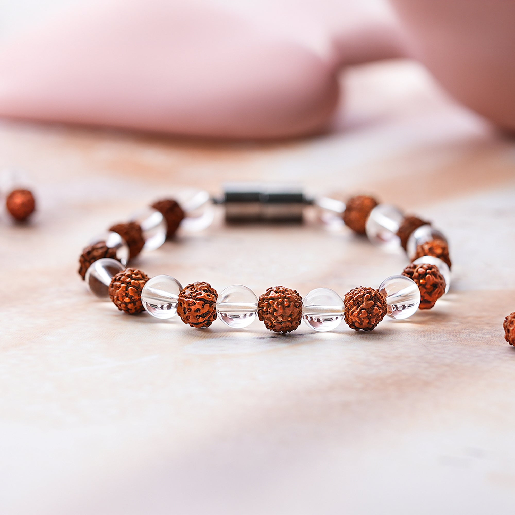 Original Rudraksha Crystal Magnetic Bracelet