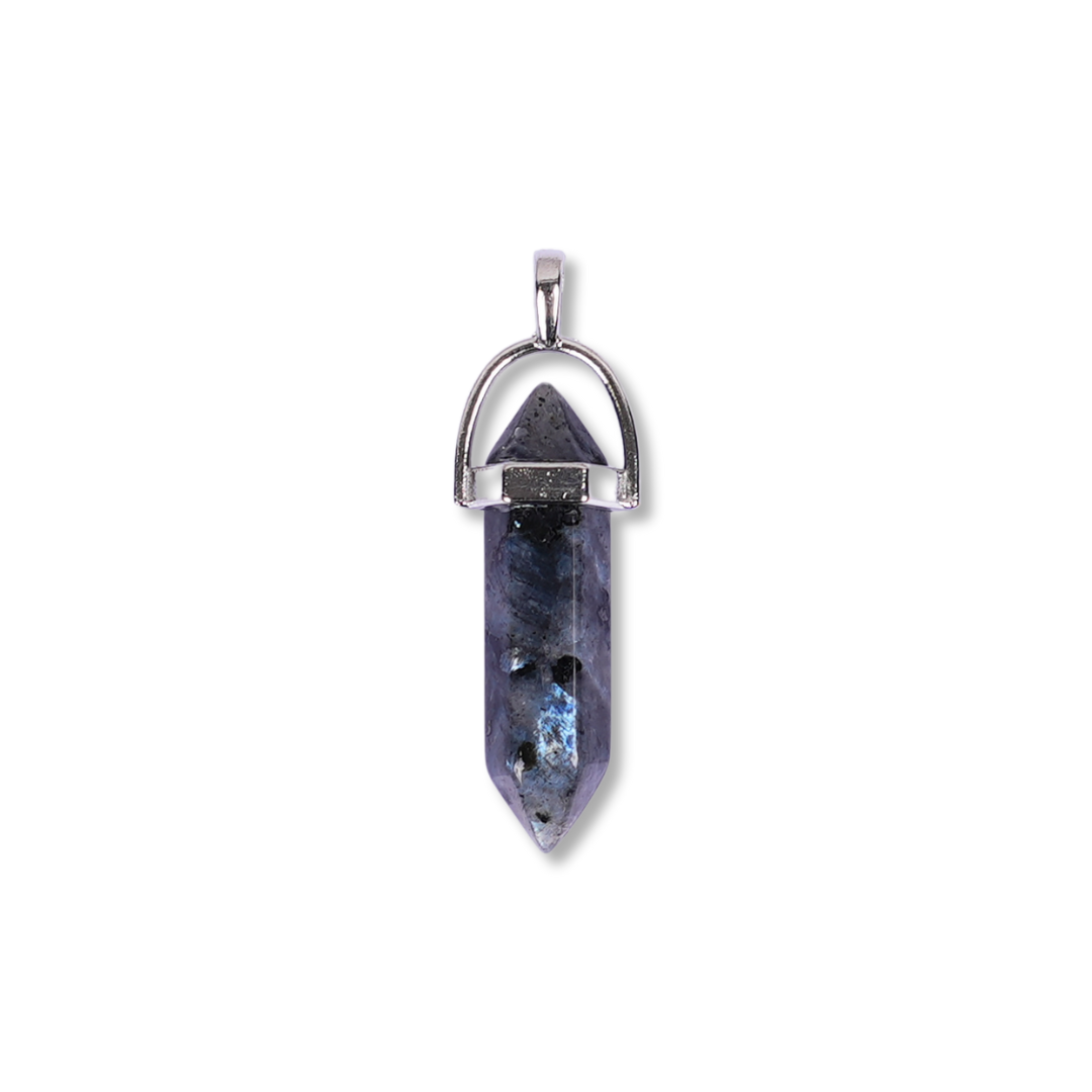 Larvikite Double Terminated Pencil Pendant