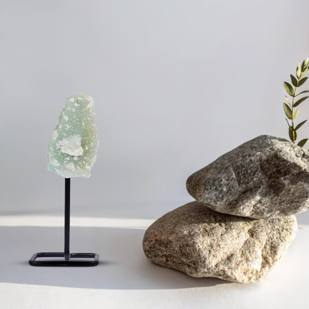 Green Aventurine Raw Stone Stand